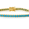 Jen Hansen Tennis Bracelet in Turquoise - Estilo Boutique