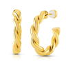 Jen Hansen Twisted Hoop Earring in Gold - Estilo Boutique