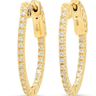 Jen Hansen XS Oval Hoops in Gold - Estilo Boutique