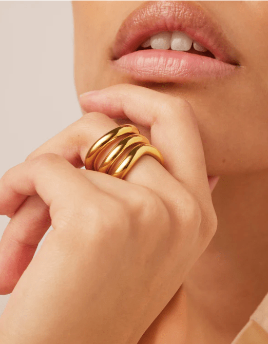 Jenny Bird Gala Ring in Gold - Estilo Boutique