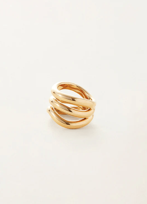 Jenny Bird Gala Ring in Gold - Estilo Boutique