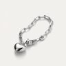 Jenny Bird Puffy Heart Bracelet in Silver - Estilo Boutique