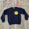 JET Happy Face Crewneck in Navy - Estilo Boutique