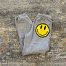 JET Happy Face Sweatpants in Grey - Estilo Boutique