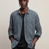 John Varvatos Neil LS Reversible Sport Shirt in Navy - Estilo Boutique