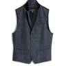 John Varvatos Sim Pit Peak Lapel Vest in Navy - Estilo Boutique