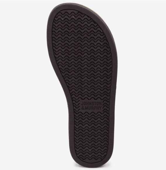 Johnston & Murphy Norris Laser Weave Sandal in Tan Leather - Estilo Boutique