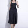 Karina Grimaldi Brigitte Midi Dress in Black - Estilo Boutique