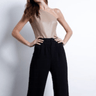 Karina Grimaldi Crisanta Bodysuit in Mocha - Estilo Boutique