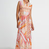 Kasia Calypso Chemise Dress in Multi/Orange - Estilo Boutique