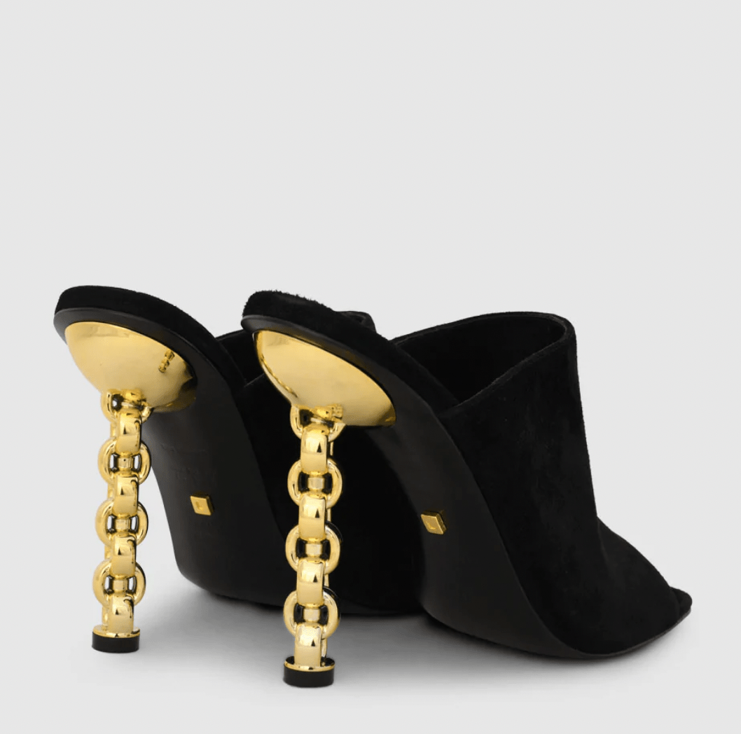 Kat Maconie Gia Sandals In Black/Gold - Estilo Boutique