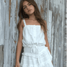 KatieJ Tween Willow Lace Top in White - Estilo Boutique