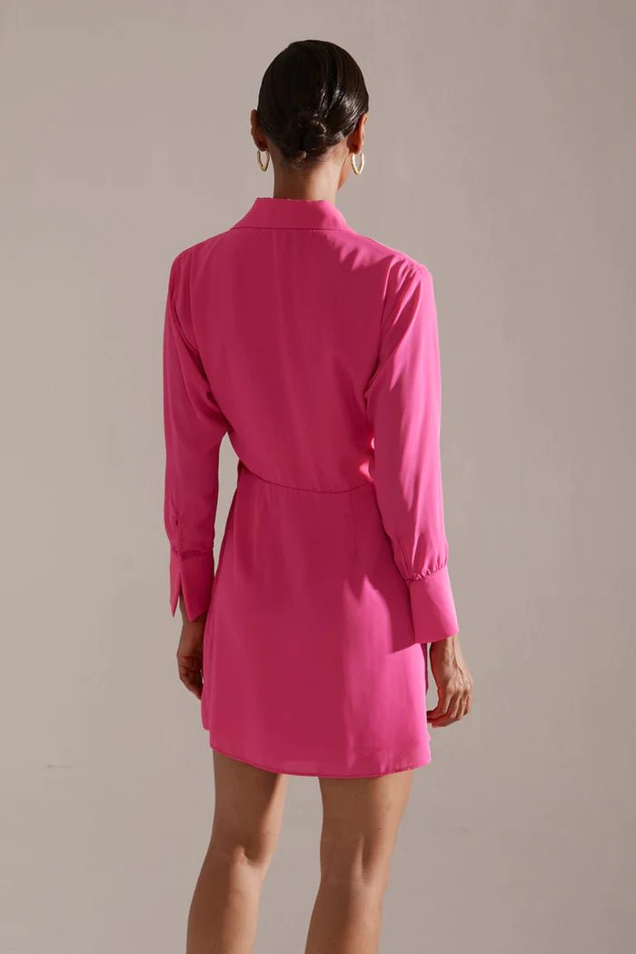 Krisa Collared Wrap Dress in Amp - Estilo Boutique
