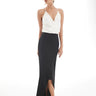 Krisa Crepe Ruffle High Low Maxi Skirt in Black - Estilo Boutique