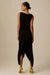 Krisa High Low Ruched Dress in Black - Estilo Boutique