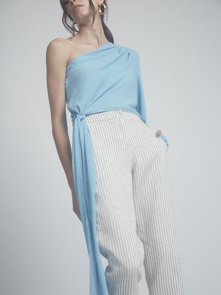 krisa one shoulder dress One Shoulder Bias Midi Dress