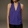 Krisa Surplice Tank in Meta - Estilo Boutique