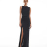 Krisa Twist Shoulder Maxi in Black - Estilo Boutique