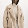 Lamarque Badu Faux Shearling Jacket in Beige - Estilo Boutique