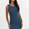Lamarque Donata Knit Dress in Slate Blue - Estilo Boutique