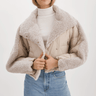 Lamarque Sharon Puffer Jacket in Light grey - Estilo Boutique
