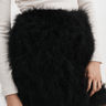 Lamarque Sierra Feather Mini Shirt in Black - Estilo Boutique