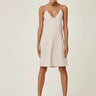 Lanston Linen Tie Back Slip Dress in Flax - Estilo Boutique