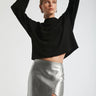Lanston Metallic Mini Skirt in Silver - Estilo Boutique