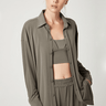 Lanston Oversized Button Front Shirt in Arizona - Estilo Boutique