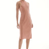 Lanston Satin Bias Halter Tank Dress in Clay - Estilo Boutique