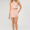 Lavender Brown Florence Skort in Misty Rose - Estilo Boutique