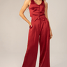 Lavender Brown Halle Pants in Burgundy - Estilo Boutique