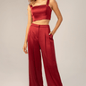 Lavender Brown Natalia Top in Burgundy - Estilo Boutique