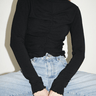LNA Long Sleeve Veritgo Tee in Black - Estilo Boutique