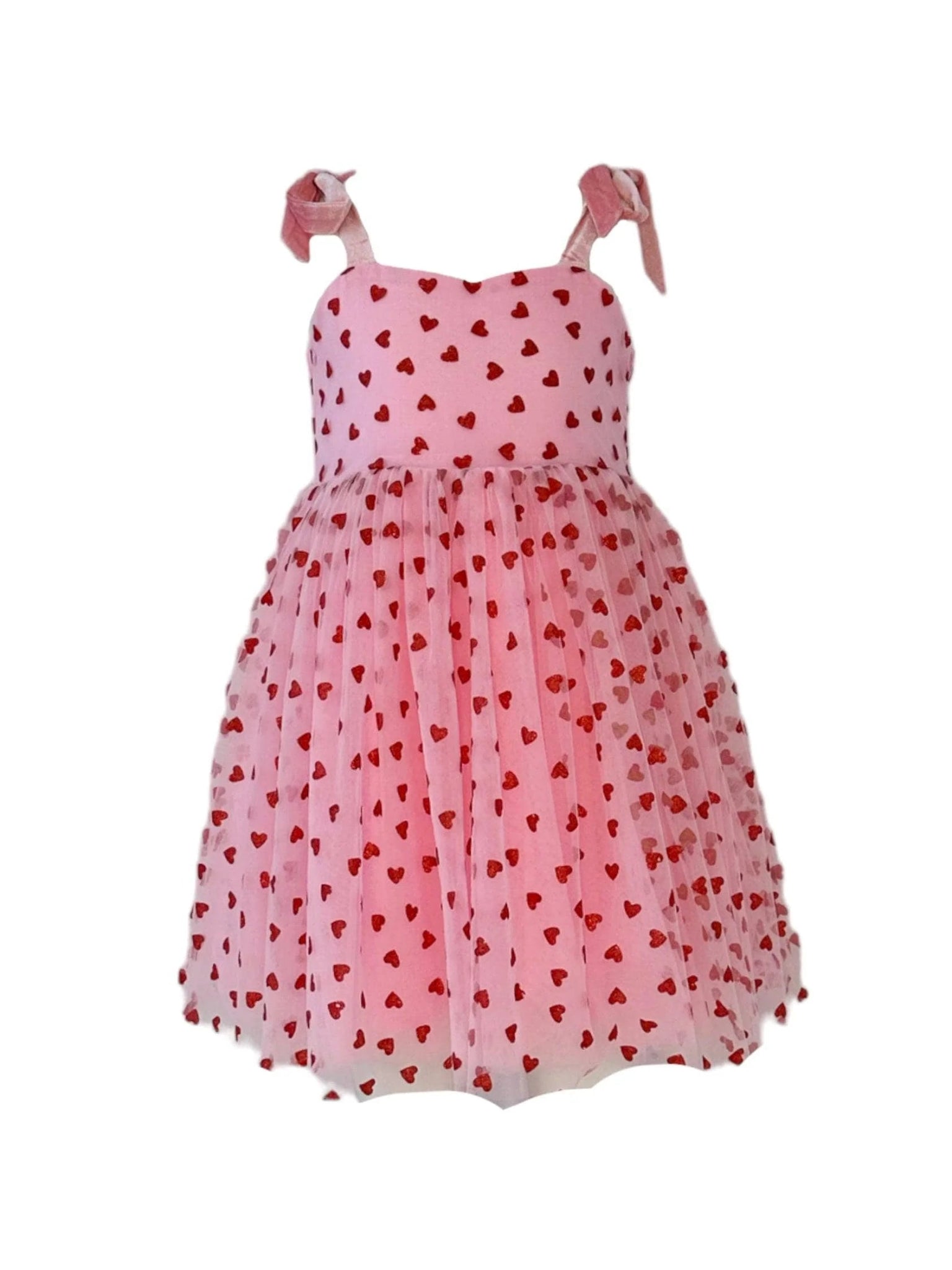 Lola and the Boys Hearts Tank Dress in Pink - Estilo Boutique