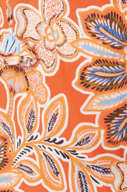 Misa Tula Dress in Tangerine Flora - Estilo Boutique
