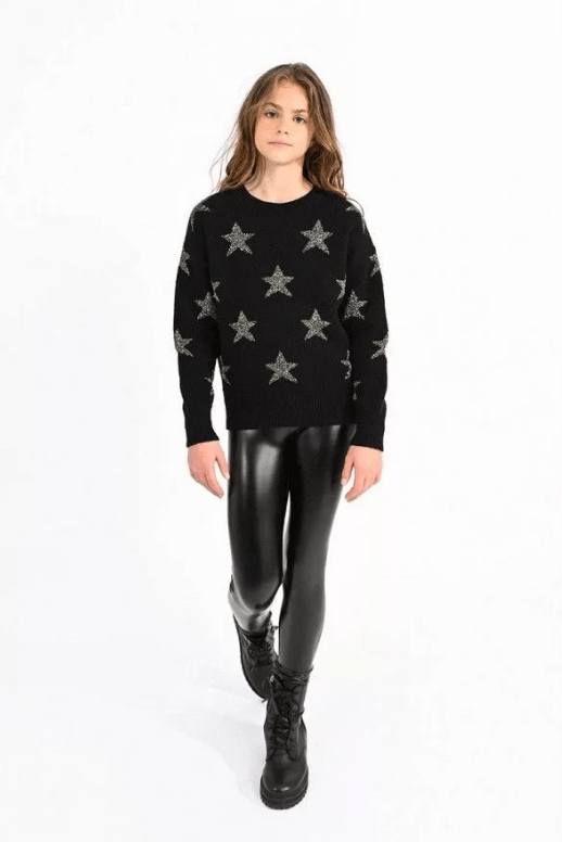 Molly Bracken Girls Knitted Star Sweater - Estilo Boutique