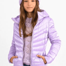 Molly Bracken Hooded Puffer Jacket in Purple - Estilo Boutique