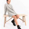 Molly Bracken Soft Knit Sweater Dress in Ash Grey - Estilo Boutique