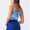 Monrow Light Navy Tie Dye Bodysuit - Estilo Boutique