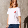 Monrow Oversized Crew Lips Top - Estilo Boutique