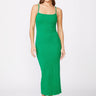 Monrow Rib Maxi Tank Dress in Jungle - Estilo Boutique