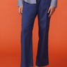 Monrow Stretch Poplin Pants in French Navy - Estilo Boutique
