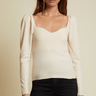 Nation Ashlyn Sweetheart Top in White Chocolate - Estilo Boutique
