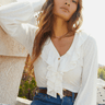 Nation Lalita Ruffled Henley - Estilo Boutique