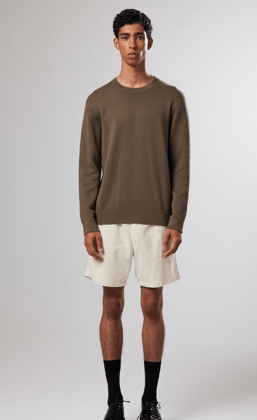 NN07 Luis Cotton Blend Sweater in Clay - Estilo Boutique