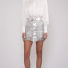 Nonchalant Knight Skirt in Silver - Estilo Boutique