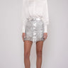 Nonchalant Knight Skirt in Silver - Estilo Boutique