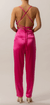 Nonchalant Perah Silky Tapered Pant in Pink - Estilo Boutique