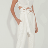 Nonchalant Pia Sequin Pants in White - Estilo Boutique